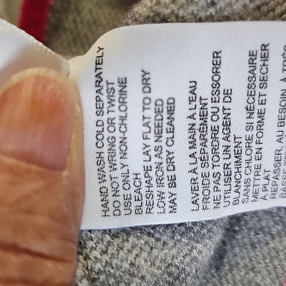 Anthropologie Gray‎ and White Zebra Lizzie Mock Turdleneck Neck Sweater Meduim - Picture 10 of 11